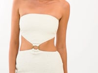 Załaduj i odtwarzaj film w przeglądarce Gallery, Video: Rio De Sol Mini Dress Brisa-Offwhite Lulu Dress