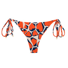 Załaduj obraz do przeglądarki galerii, Product Front: Rio De Sol Figi Bikini Bottom Amore-Red Cheeky-Tie