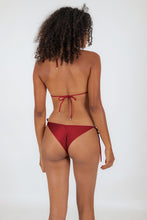Załaduj obraz do przeglądarki galerii, Model Back: Rio De Sol Figi Bikini Bottom Shimmer-Divino Cheeky-Rope