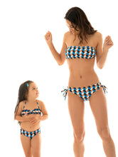 Załaduj obraz do przeglądarki galerii, Model Back: Rio De Sol Bikini Dla Dziewczynek Geometric Kids