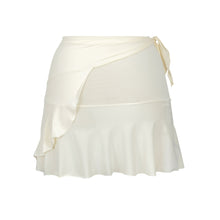 Załaduj obraz do przeglądarki galerii, Product Back: Rio De Sol Spódnica Plażowa Off-White Mini Skirt
