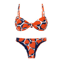 Załaduj obraz do przeglądarki galerii, Product Front: Rio De Sol Zestaw Bikini Set Amore-Red Bandeau-Joy Essential