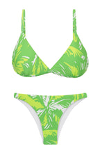 Załaduj obraz do przeglądarki galerii, Product Front: Rio De Sol Zestaw Bikini Set Green-Palms Tri-Fixo Leblon