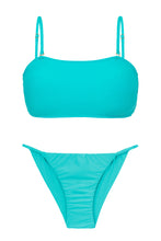 Załaduj obraz do przeglądarki galerii, Product Front: Rio De Sol Zestaw Bikini Set Jade Bandeau-Reto Cheeky-Fixa
