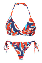 Załaduj obraz do przeglądarki galerii, Product Front: Rio De Sol Zestaw Bikini Set Leaves Tri-Cos Cheeky-Micro