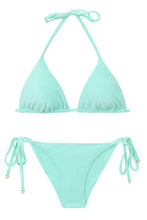 Załaduj obraz do przeglądarki galerii, Product Front: Rio De Sol Zestaw Bikini Set Malibu-Menta Tri-Inv Cheeky-Tie