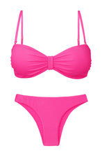 Załaduj obraz do przeglądarki galerii, Product Front: Rio De Sol Zestaw Bikini Set Malibu-Rosa Bandeau-Duo Essential