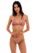 Załaduj obraz do przeglądarki galerii, Image 09: Rio De Sol Zestaw Bikini Set Palms-Blue Tri-Fixo California