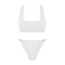 Załaduj obraz do przeglądarki galerii, Product Front: Rio De Sol Zestaw Bikini Set Sand-White Mary Cheeky-Fixa