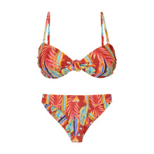 Załaduj obraz do przeglądarki galerii, Product Front: Rio De Sol Zestaw Bikini Set Sea-Bloom Bandeau-Joy Nice