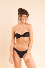 Załaduj obraz do przeglądarki galerii, Image 12: Rio De Sol Zestaw Bikini Set Shimmer-Black Bandeau-Joy Essential
