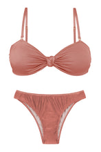 Załaduj obraz do przeglądarki galerii, Product Front: Rio De Sol Zestaw Bikini Set Shimmer-Copper Bandeau-Joy Essential