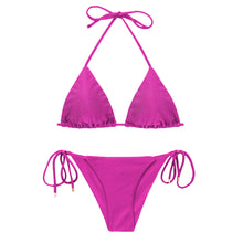 Załaduj obraz do przeglądarki galerii, Product Front: Rio De Sol Zestaw Bikini Set Shimmer-Gaia Tri-Inv Cheeky-Tie