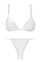 Załaduj obraz do przeglądarki galerii, Product Front: Rio De Sol Zestaw Bikini Set Shimmer-White Tri-Fixo California