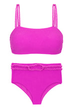 Załaduj obraz do przeglądarki galerii, Product Front: Rio De Sol Zestaw Bikini Set St-Tpz-Pink Reto Hotpant-High