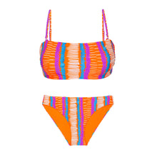 Załaduj obraz do przeglądarki galerii, Product Front: Rio De Sol Zestaw Bikini Set Stripes Bandeau-Reto Essential-Comfy