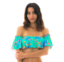 Załaduj obraz do przeglądarki galerii, Gallery: Rio De Sol Top Bikini Top Acqua Flora Babado