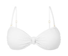 Załaduj obraz do przeglądarki galerii, Product Front: Rio De Sol Top Bikini Top Bora-White Bandeau-Joy