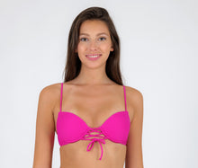 Załaduj obraz do przeglądarki galerii, Gallery: Rio De Sol Top Bikini Top Cotele-Amaranto Balconet-Pushup