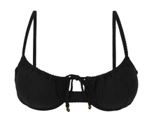 Załaduj obraz do przeglądarki galerii, Product Front: Rio De Sol Top Bikini Top Dots-Black Balconet-Tie
