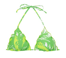Załaduj obraz do przeglądarki galerii, Product Front: Rio De Sol Top Bikini Top Green-Palms Frufru