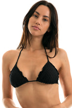 Załaduj obraz do przeglądarki galerii, Gallery: Rio De Sol Top Bikini Top Kiwanda Preto Frufru