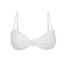 Załaduj obraz do przeglądarki galerii, Product Front: Rio De Sol Top Bikini Top Memphis-White Bandeau-Joy