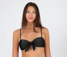 Załaduj obraz do przeglądarki galerii, Gallery: Rio De Sol Top Bikini Top Shimmer-Black Bandeau-No