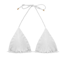 Załaduj obraz do przeglądarki galerii, Product Front: Rio De Sol Top Bikini Top Shimmer-White Tri-Rope