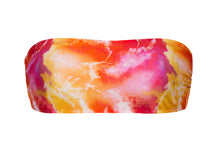 Załaduj obraz do przeglądarki galerii, Product Front: Rio De Sol Top Bikini Top Tiedye-Red Bandeau-Reto