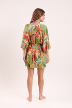 Załaduj obraz do przeglądarki galerii, Model Back: Rio De Sol Narzutka Plażowa Tropical Kaftan Bel