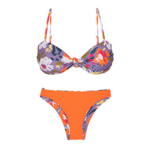 Załaduj obraz do przeglądarki galerii, Product Back: Rio De Sol Zestaw Bikini Set Garden-Flower Bandeau-Joy Essential
