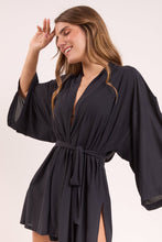 Załaduj obraz do przeglądarki galerii, Image 05: Rio De Sol Narzutka Plażowa Black Kimono
