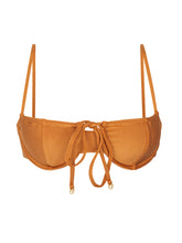 Załaduj obraz do przeglądarki galerii, Product Front: Rio De Sol Top Bikini Top Shimmer-Nocciola Balconet-Tie
