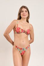 Załaduj obraz do przeglądarki galerii, Model Front: Rio De Sol Zestaw Bikini Set Sea-Bloom Bandeau-Joy Nice
