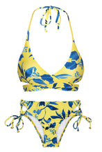 Załaduj obraz do przeglądarki galerii, Product Front: Rio De Sol Zestaw Bikini Lemon Flower Transpassado
