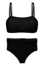 Załaduj obraz do przeglądarki galerii, Product Front: Rio De Sol Zestaw Bikini Set St-Tpz-Black Reto Hotpant-High
