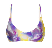 Załaduj obraz do przeglądarki galerii, Product Front: Rio De Sol Top Bikini Top Tiedye-Purple Bralette
