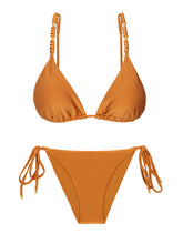 Załaduj obraz do przeglądarki galerii, Product Front: Rio De Sol Zestaw Bikini Set Shimmer-Nocciola Lia-Noa Lacinho
