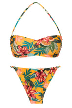 Załaduj obraz do przeglądarki galerii, Product Front: Rio De Sol Zestaw Bikini Set Lis Bandeau-Pli Cheeky-Fixa
