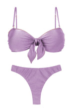 Załaduj obraz do przeglądarki galerii, Product Front: Rio De Sol Zestaw Bikini Set Shimmer-Harmonia Bandeau-Knot Nice-Fio
