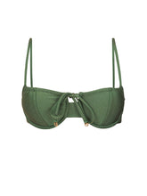 Załaduj obraz do przeglądarki galerii, Product Front: Rio De Sol Top Bikini Top Shimmer-Croco Balconet-Tie
