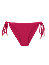 Załaduj obraz do przeglądarki galerii, Product Front: Rio De Sol Figi Bikini Bottom Shimmer-Desejo Cheeky-Tie-Gold
