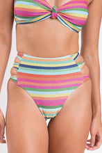 Załaduj obraz do przeglądarki galerii, Image 09: Rio De Sol Zestaw Bikini Set Supercolor Bandeau-Joy Highwaist-Spin
