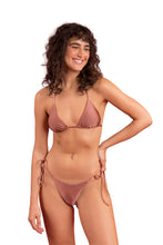 Załaduj obraz do przeglądarki galerii, Image 04: Rio De Sol Zestaw Bikini Set Shimmer-Copper Tri-Inv Cheeky-Tie
