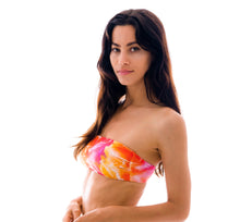 Załaduj obraz do przeglądarki galerii, Image 08: Rio De Sol Top Bikini Top Tiedye-Red Bandeau-Reto
