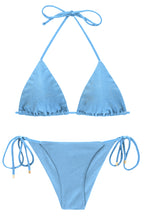 Załaduj obraz do przeglądarki galerii, Product Front: Rio De Sol Zestaw Bikini Set Shimmer-Baltic-Sea Tri-Inv Cheeky-Tie
