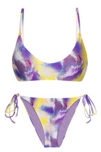 Załaduj obraz do przeglądarki galerii, Product Front: Rio De Sol Zestaw Bikini Set Tiedye-Purple Bralette Ibiza-Comfy
