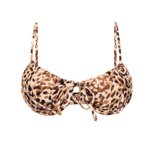 Załaduj obraz do przeglądarki galerii, Product Front: Rio De Sol Top Bikini Top Leopard Balconet-Tie
