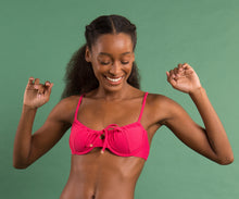 Załaduj obraz do przeglądarki galerii, Image 12: Rio De Sol Top Bikini Top Dots-Virtual-Pink Balconet-Tie
